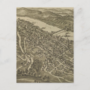 Vintage Karte von Morgantown WV (1897)