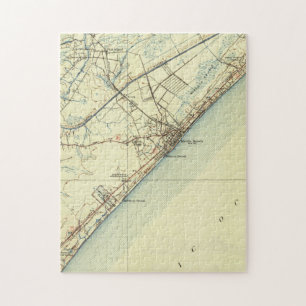Vintage-Karte von Myrtle Beach South Carolina (194 Puzzle