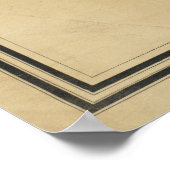 Vintage Karte von Nantucket (1838) Poster (Ecke)