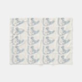 Vintage Karte von Nantucket (1919) Fleecedecke (Vorderseite (Horizontal))