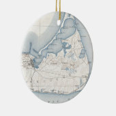 Vintage Karte von Nantucket (1919) Keramikornament (Rechts)