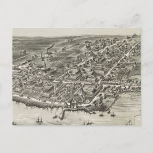 Vintage Karte von Narragansett RI (1888)