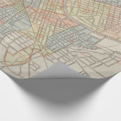 Vintage Karte von Nashville Tennessee (1920) Geschenkpapier (Ecke)