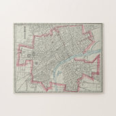 Vintage Karte von Nashville TN (1901) Puzzle (Horizontal)