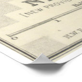 Vintage Karte von Nassau Bahamas (1884) Poster (Ecke)