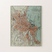 Vintage Karte von Neapel, Italien (1911) Puzzle (Vertikal)