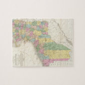 Vintage Karte von Neuengland (1839) Puzzle (Horizontal)