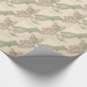 Vintage Karte von Neuseeland (1854) Geschenkpapier (Ecke)