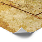 Vintage Karte von Neuseeland, Archivdruck c1879 Poster (Ecke)