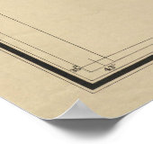 Vintage Karte von Nevada (1894) Poster (Ecke)