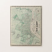 Vintage Karte von New Albany IN (1876) Puzzle (Vertikal)