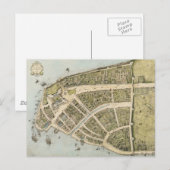 Vintage Karte von New Amsterdam (1660) (Vorne/Hinten)