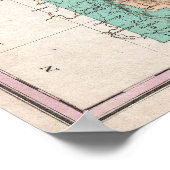 Vintage Karte von New Hampshire (1827) Poster (Ecke)