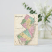 Vintage Karte von New Jersey (1827) (Stehend Vorderseite)