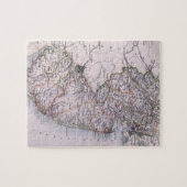 Vintage Karte von New Jersey (1884) Puzzle (Horizontal)