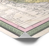 Vintage Karte von New Jersey Poster (Ecke)