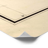 Vintage Karte von New Mexico (1882) Poster (Ecke)