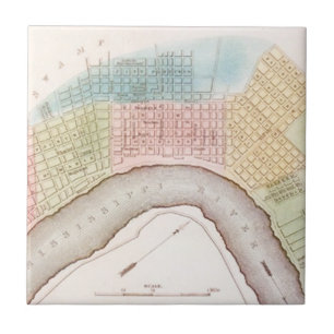Vintage-Karte von New Orleans The Big Easy Memory- Fliese