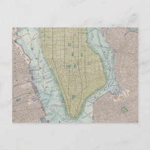 Vintage Karte von New York City (1901)