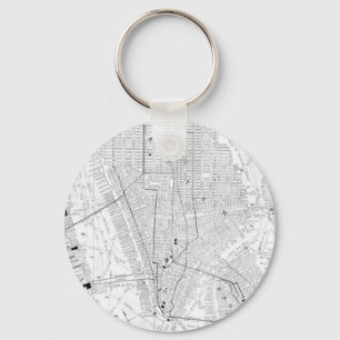 Vintage Karte von New York City (1911) Schlüsselanhänger