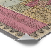 Vintage Karte von New York City Poster (Ecke)