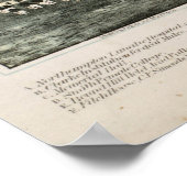 Vintage Karte von Northampton MA (1875) Poster (Ecke)