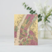 Vintage Karte von NYC und Brooklyn (1868) (Stehend Vorderseite)