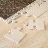 Vintage Karte von NYC und Brooklyn (1892) Puzzle (Seite)