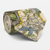 Vintage Karte von Oahu Hawaii (1906) Krawatte (Gerollt)