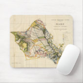 Vintage Karte von Oahu Hawaii (1906) Mousepad (Mit Mouse)