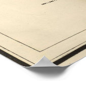 Vintage Karte von Oahu Hawaii (1906) Poster (Ecke)