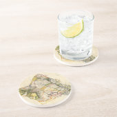 Vintage Karte von Oahu Hawaii (1906) Untersetzer (Seite)