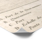 Vintage Karte von Odessa Ukraine (1827) Poster (Ecke)