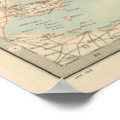 Vintage Karte von Ontario und Quebec (1912) Poster (Ecke)