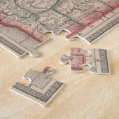 Vintage Karte von Oregon (1883) Puzzle (Seite)