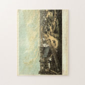 Vintage Karte von Oshkosh WI (1850) Puzzle (Vertikal)