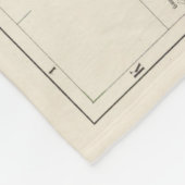 Vintage Karte von Oslo Norwegen (1911) Fleecedecke (Ecke)