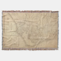 Vintage Karte von Ostnord-carolina (1862)