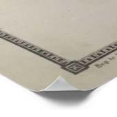 Vintage Karte von Oswego NY (1867) Poster (Ecke)