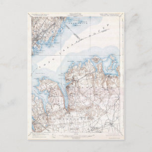 Vintage-Karte von Oyster Bay Long Island New York Postkarte