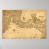 Vintage Karte von Panama (1800) Poster (Vorne)