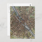 Vintage Karte von Paris (Vorne/Hinten)