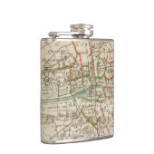 Vintage Karte von Paris (1678) Flachmann (Rechts)