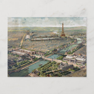 Vintage Karte von Paris (1900)