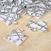 Vintage Karte von Paris (1911) Puzzle (Seite)