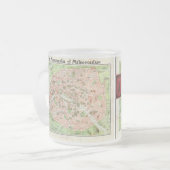 Vintage Karte von Paris (1920) Mattglastasse (Vorderseite Links)