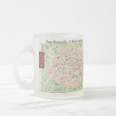 Vintage Karte von Paris (1920) Mattglastasse (Links)