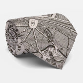 Vintage Karte von Paris Frankreich (1873) Krawatte (Gerollt)