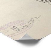 Vintage Karte von Paris Texas (1885) Poster (Ecke)