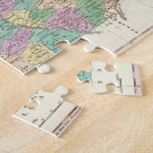 Vintage Karte von Pennsylvania (1827) Puzzle (Seite)